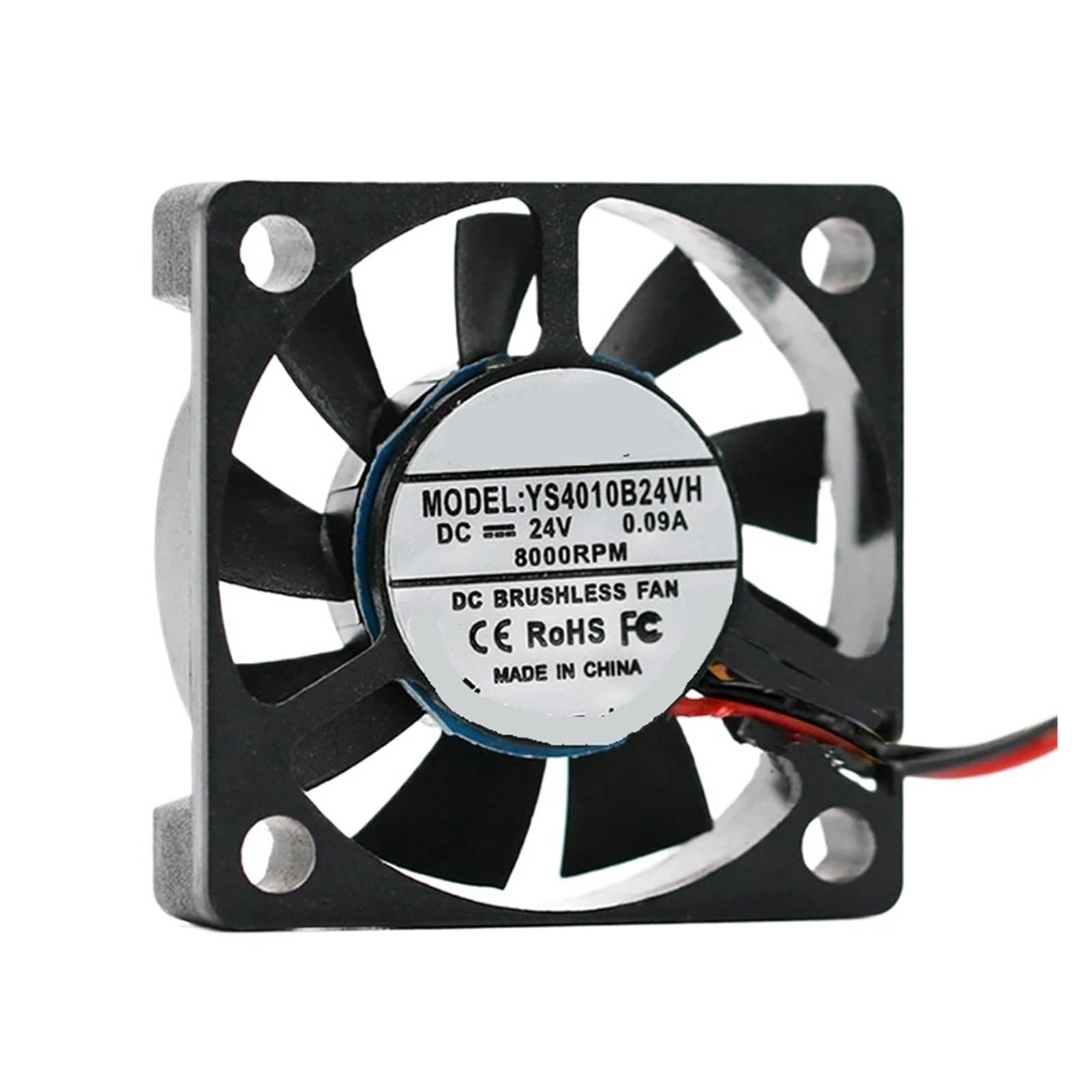 Ventilador de doble bola de 24 V para una disipación constante a 8000 rpm