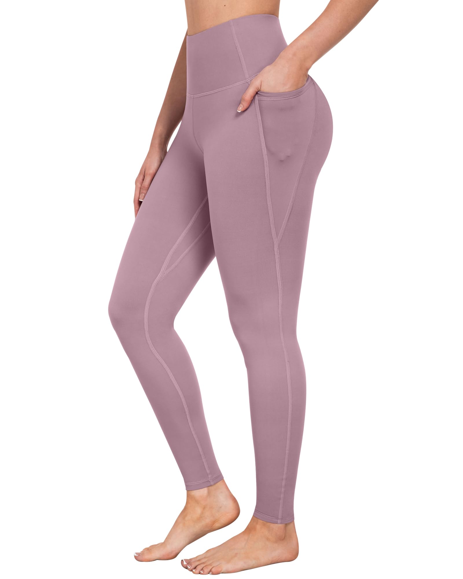 Leggings con bolsillos para mujer, control de abdomen, cintura alta, suaves, para entrenamiento, atletismo, correr, yoga, gimnasio — view 11