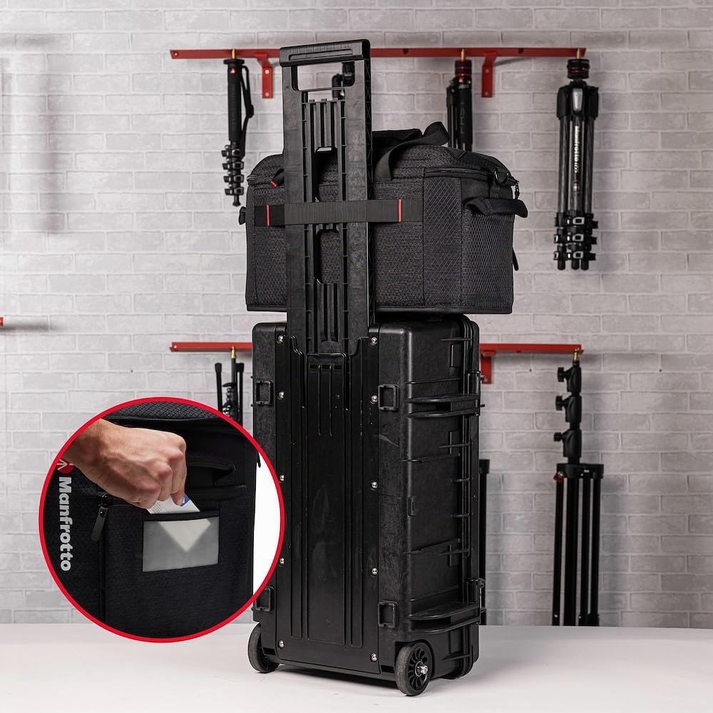 Manfrotto Pro Light Cineloader Large, Schultertasche, Film- und Videokameratasche, professionelle Video-Funktionen, Zugang Oben, Dunkelgrau, Größe L