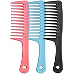 Wide Tooth comb, Large Detangling Comb for Women and Men, Durable Styling Brush for Curly, Long, Wet Hair Types - Professional Hair Care.