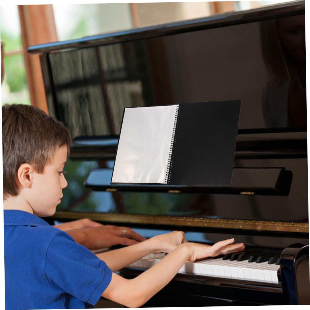 2pezzi Cartelle Musicali con Raccoglitori Inserti Trasparenti Design Resistente Grande Capacità per Organizzare e Conservare Spartiti e Documenti