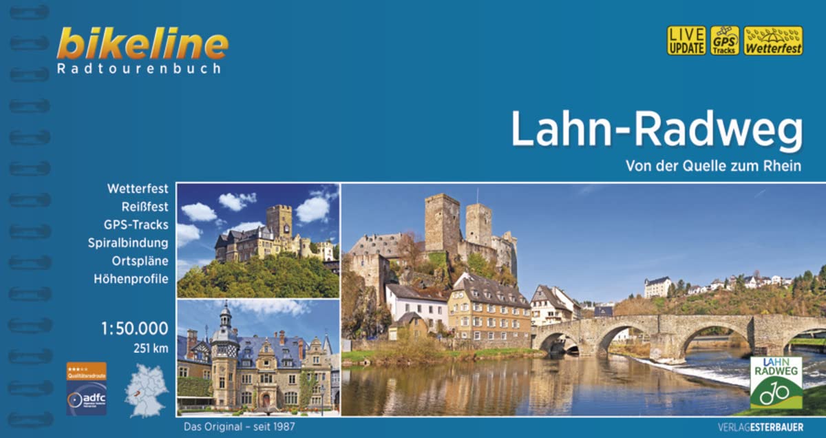 Lahntal Radweg von der Quelle zum Rhein: Von der Quelle zum Rhein. 251 km, 1:50.000, wetterfest/reißfest, GPS-Tracks Download, LiveUpdate (Radtourenbücher)