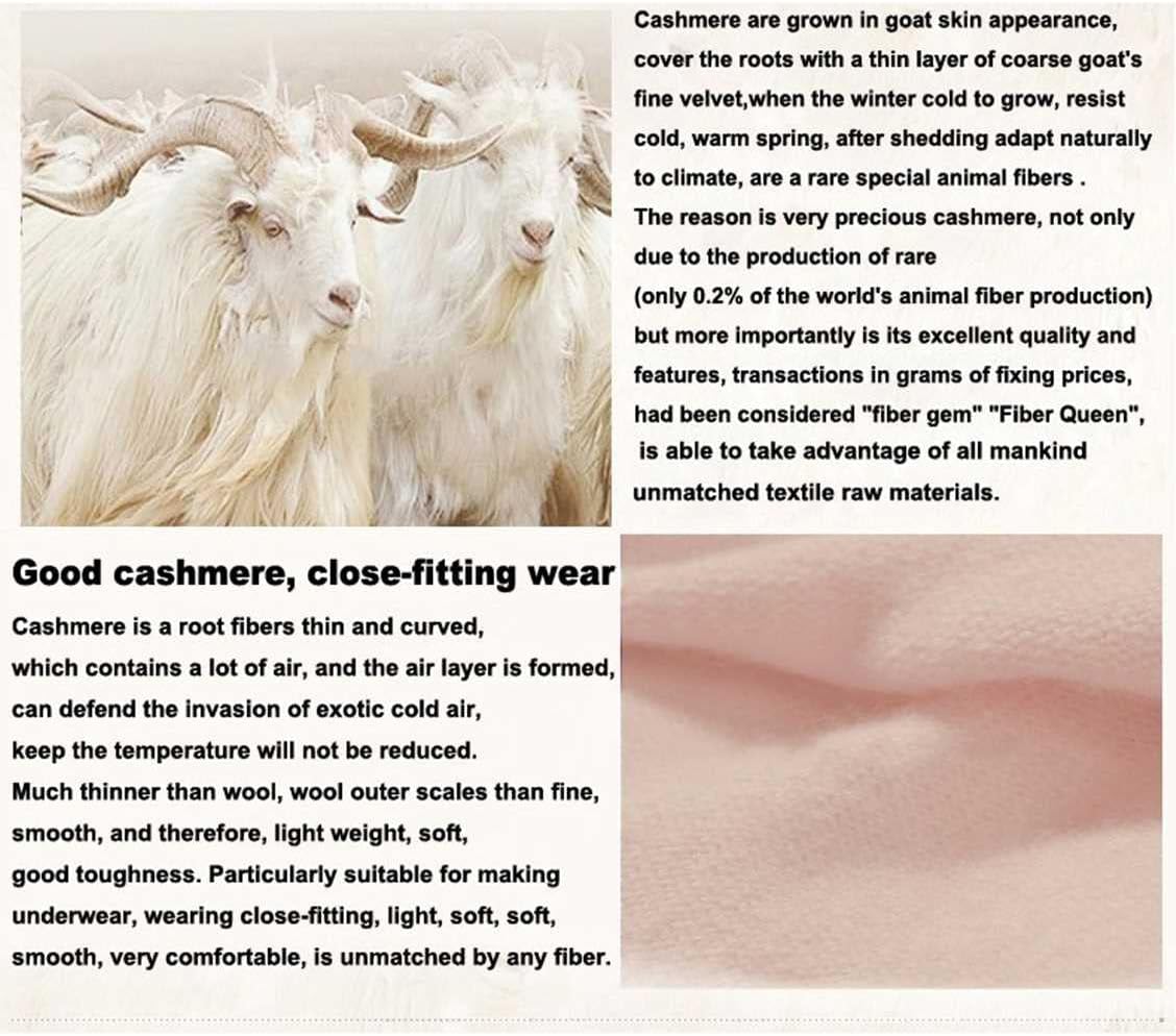 Ailaile Cashmere Berets Hats Women Winter Warm Merino Wool Knitted Oversized Beige Beanie - Image 4