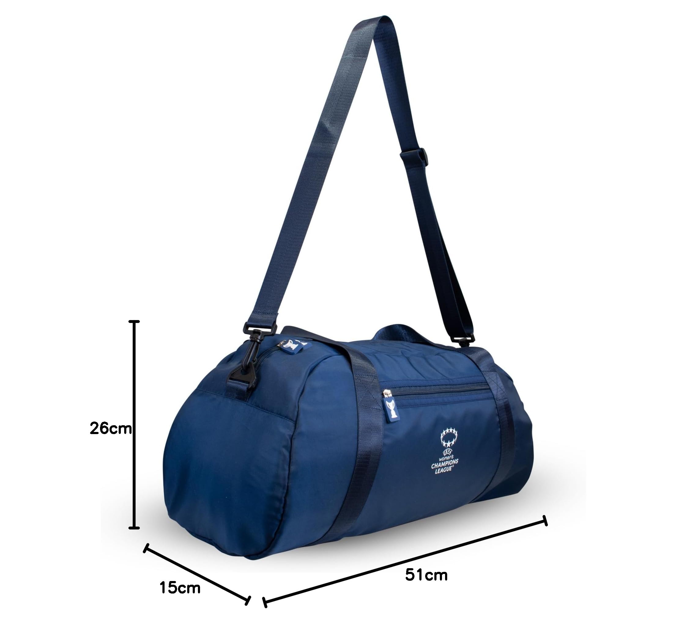 UEFA Bolsa de deporte unisex de la Champions League para mujer, color azul, Blue