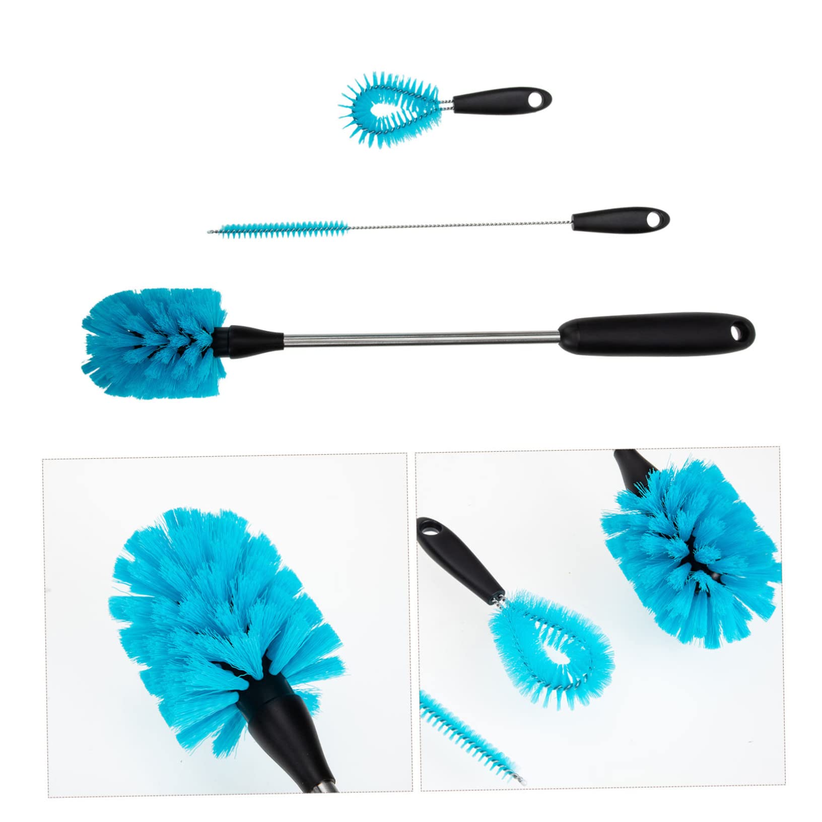 PACKOVE 3 Sätze Multi Funktions Reinigungsbürsten Set für Flaschen Langlebige und Praktische Reinigungsbürsten für Tassen und Utensilien für von Wasserflaschen Kannen und