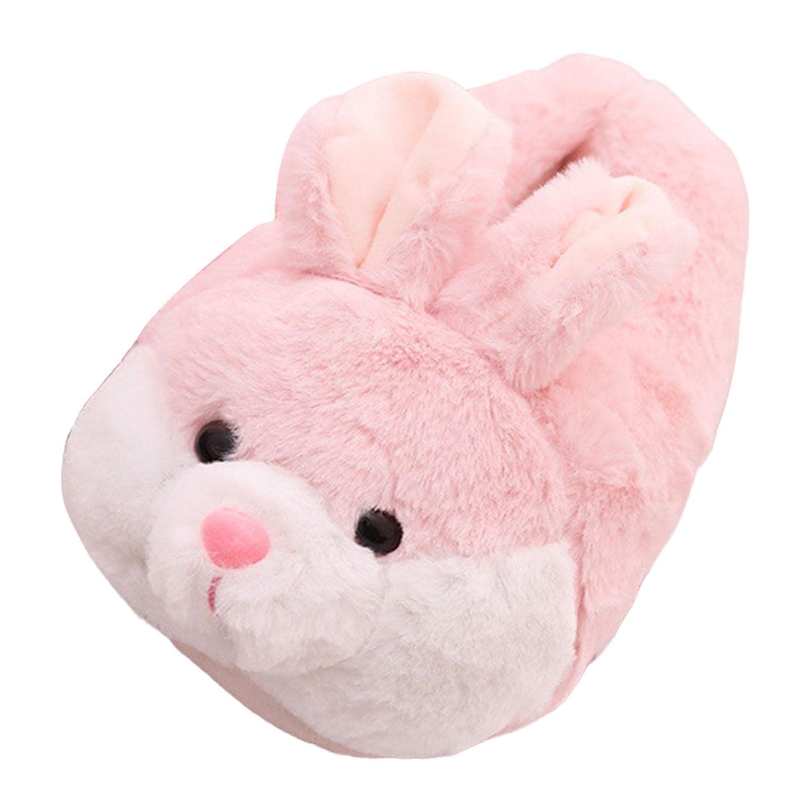 ™ 2 x Women Cartoon Rabbit Plush Slippers Comfortable Casual for Bedroom Hotel-image-2