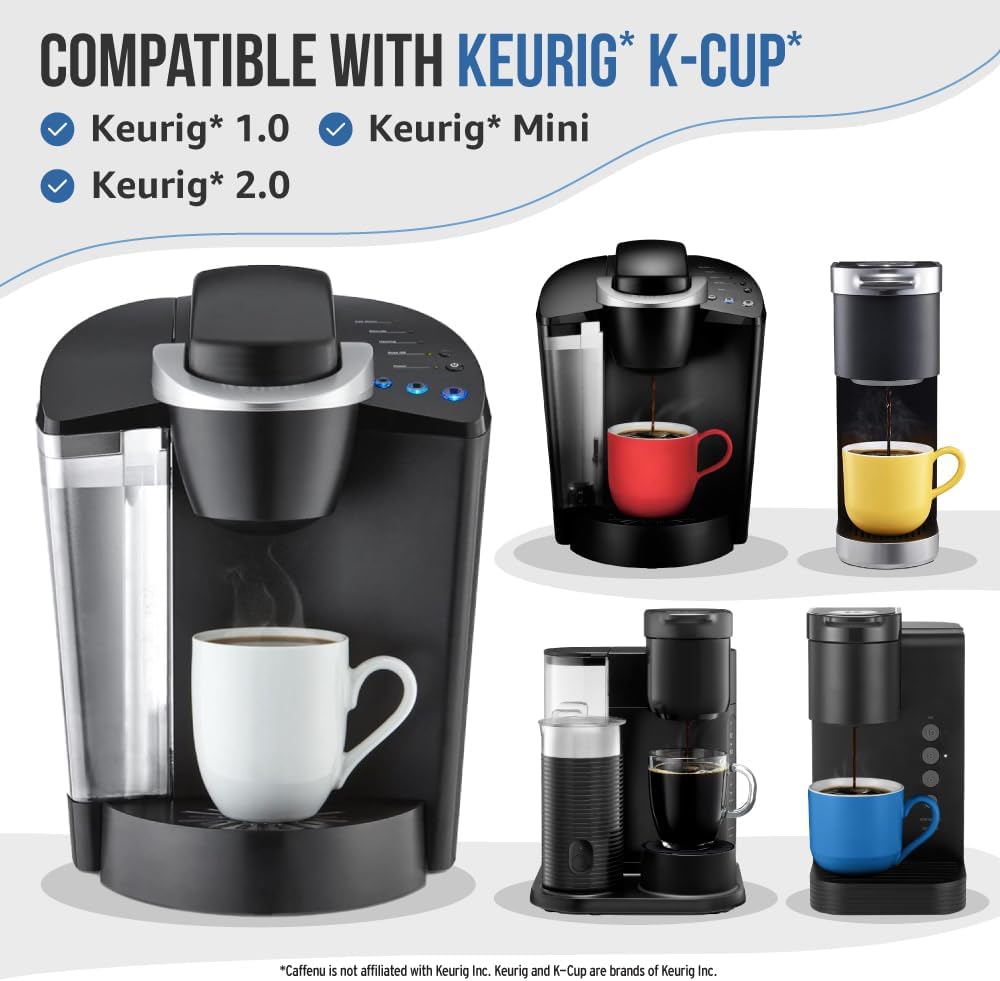 Caffenu Cleaning Pods compatible with Keurig 1.0, 2.0, and Mini coffee makers