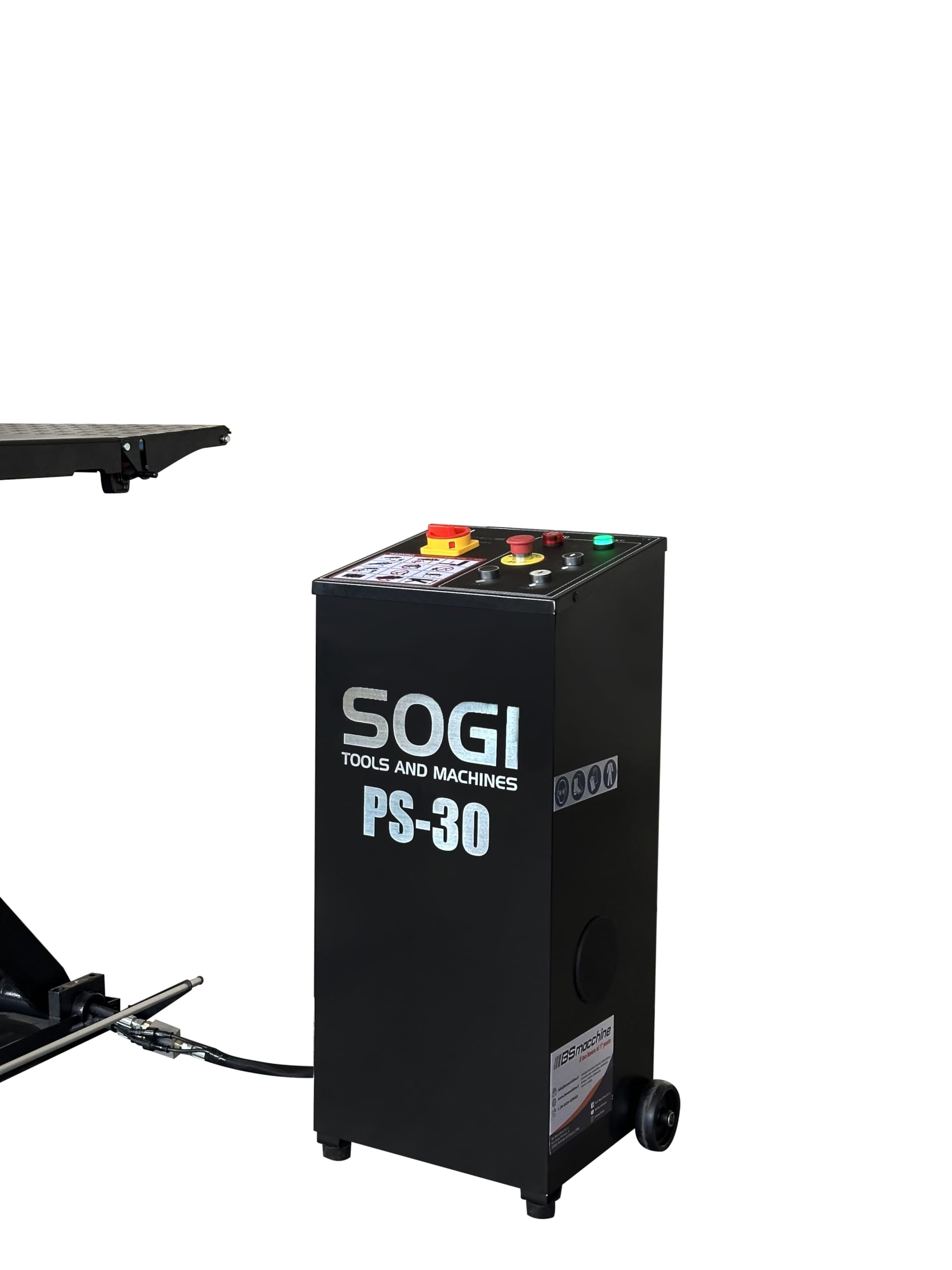 Sogi PS-30 Ponte Sollevatore per Auto a Forbice - elettroidraulico - Portata 3000 kg - a Pavimento - 230 V