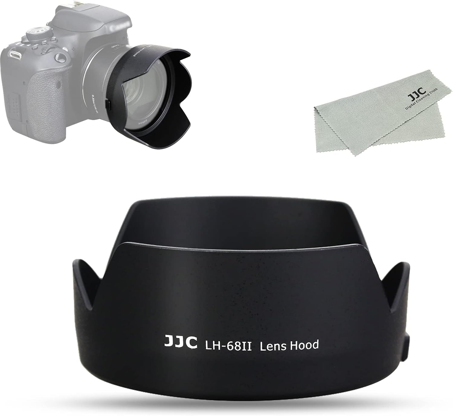 JJC ES68 Reversible Petal Lens Hood for Canon EF 50mm F1.8 STM Lens, Replace Canon ES68 Lens