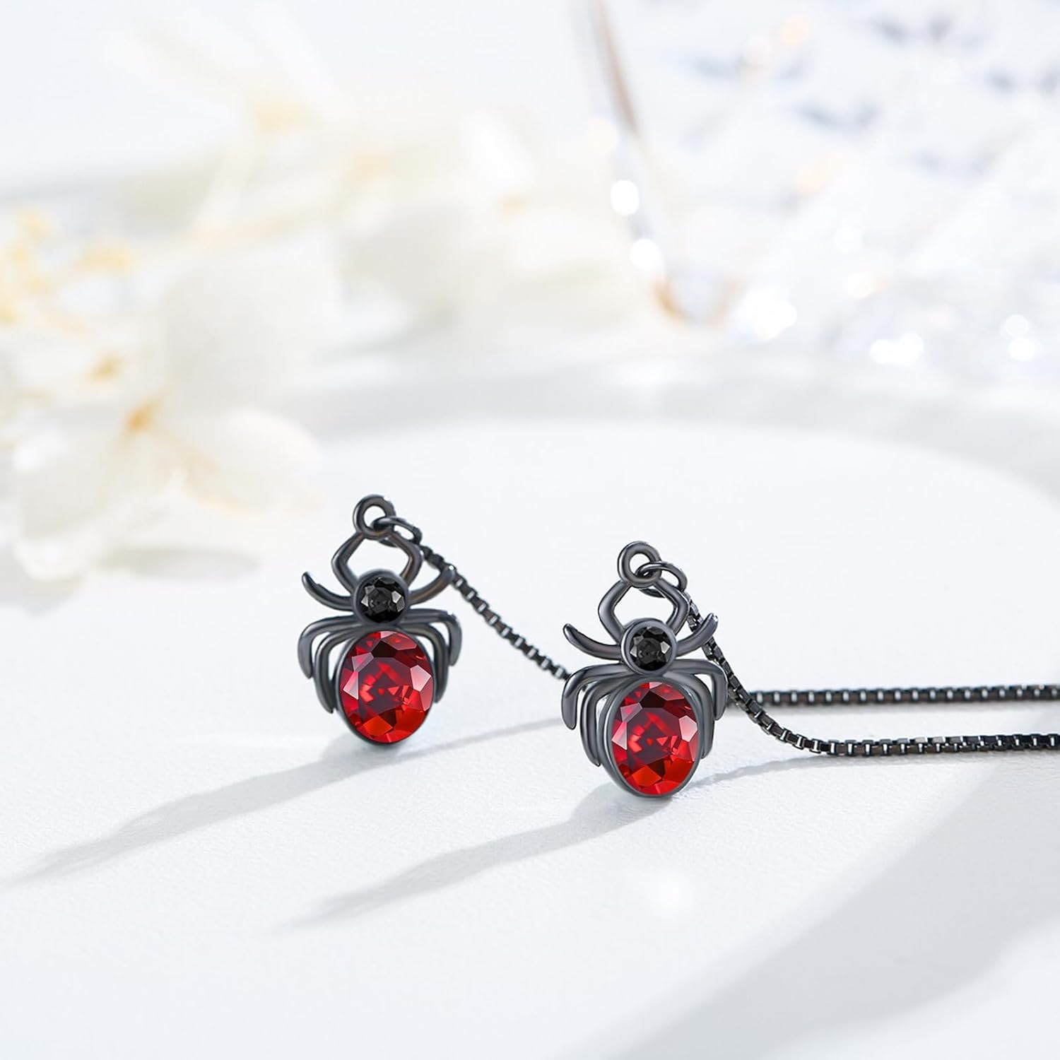 OHAYOO Threader Earrings for Women 925 Sterling Silver Animal Threader Earrings Long Chain Drop Earrings Jewelry Gifts for Women