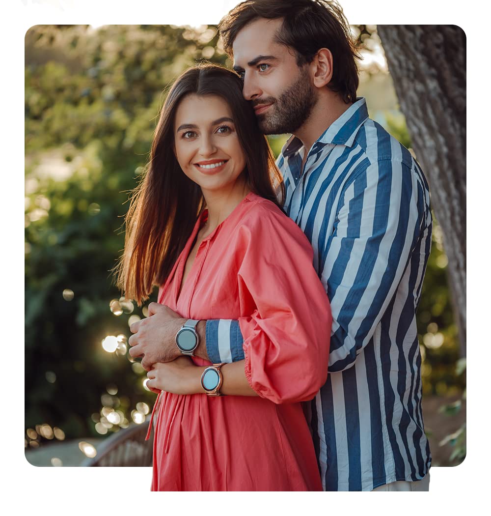 Forever smartwatch ForeVive 2 SB-330 inteligentny zegarek, dwie bransoletki, wodoodporność IP68, monitor aktywności, powiadomienia, menu j. polski (Srebrny)