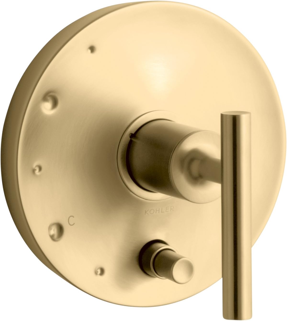 KOHLER K-T14501-4-BN Purist Rite-Temp Pressure-Balancing Valve Trim with Lever Handles, Vibrant Brushed Nickel