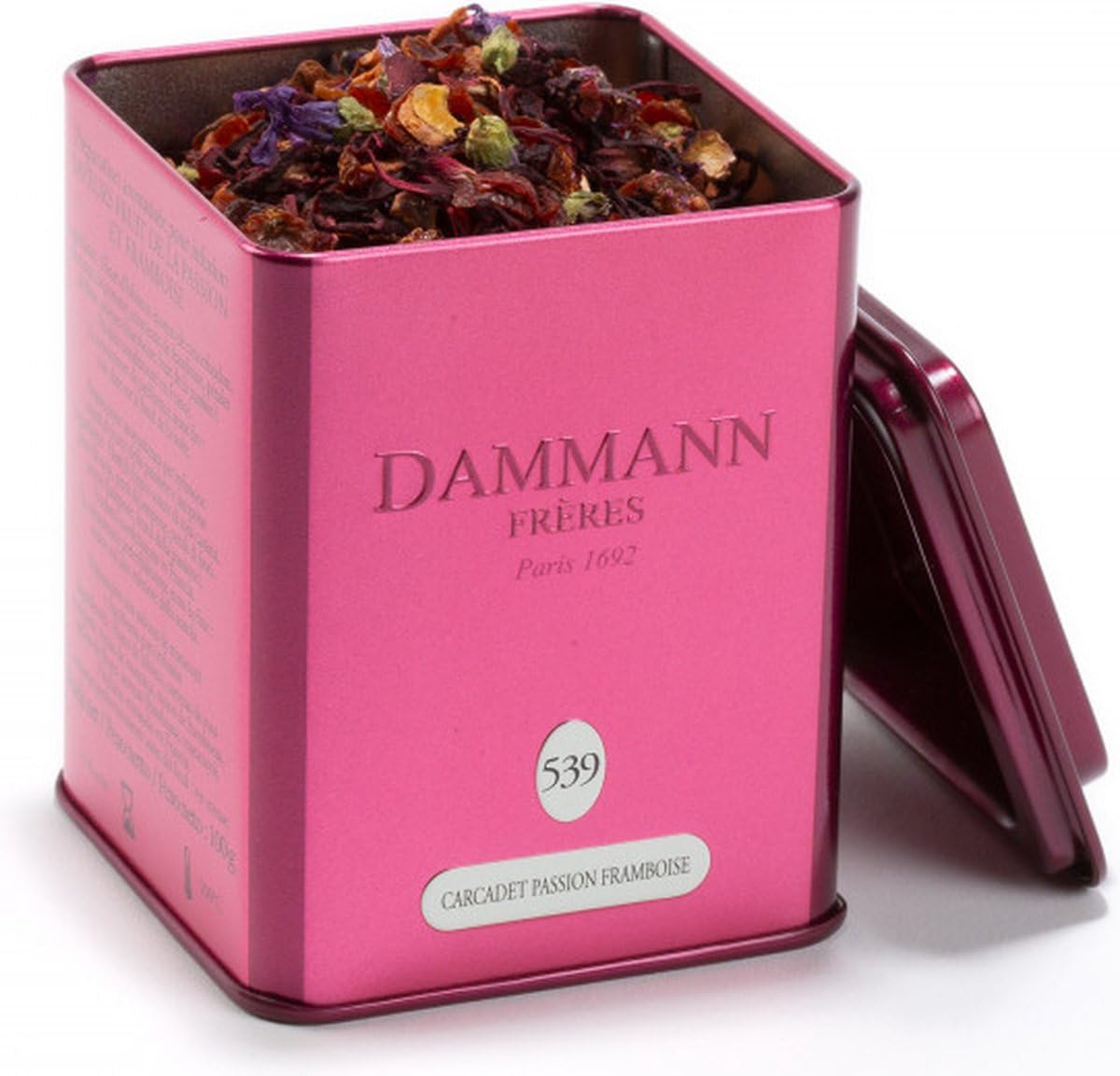 Té DAMMANN FRÈRES - Carcadet Passion Framboise - Lata 100 gramos (hoja)