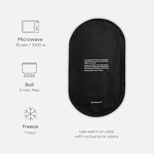 Miniatura 5 de Almohadilla térmica Ostrichpillow Heatbag, alternativa segura a la botella de agua caliente, sistema de arcilla natural, eficiencia de calor