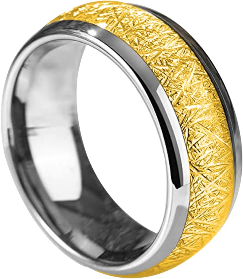 Gold and Sliver Ceramic T5577 Chip Ring for Rewritable Clone 125kHz Access KeyCard,Women and Men Finger Fit Ring