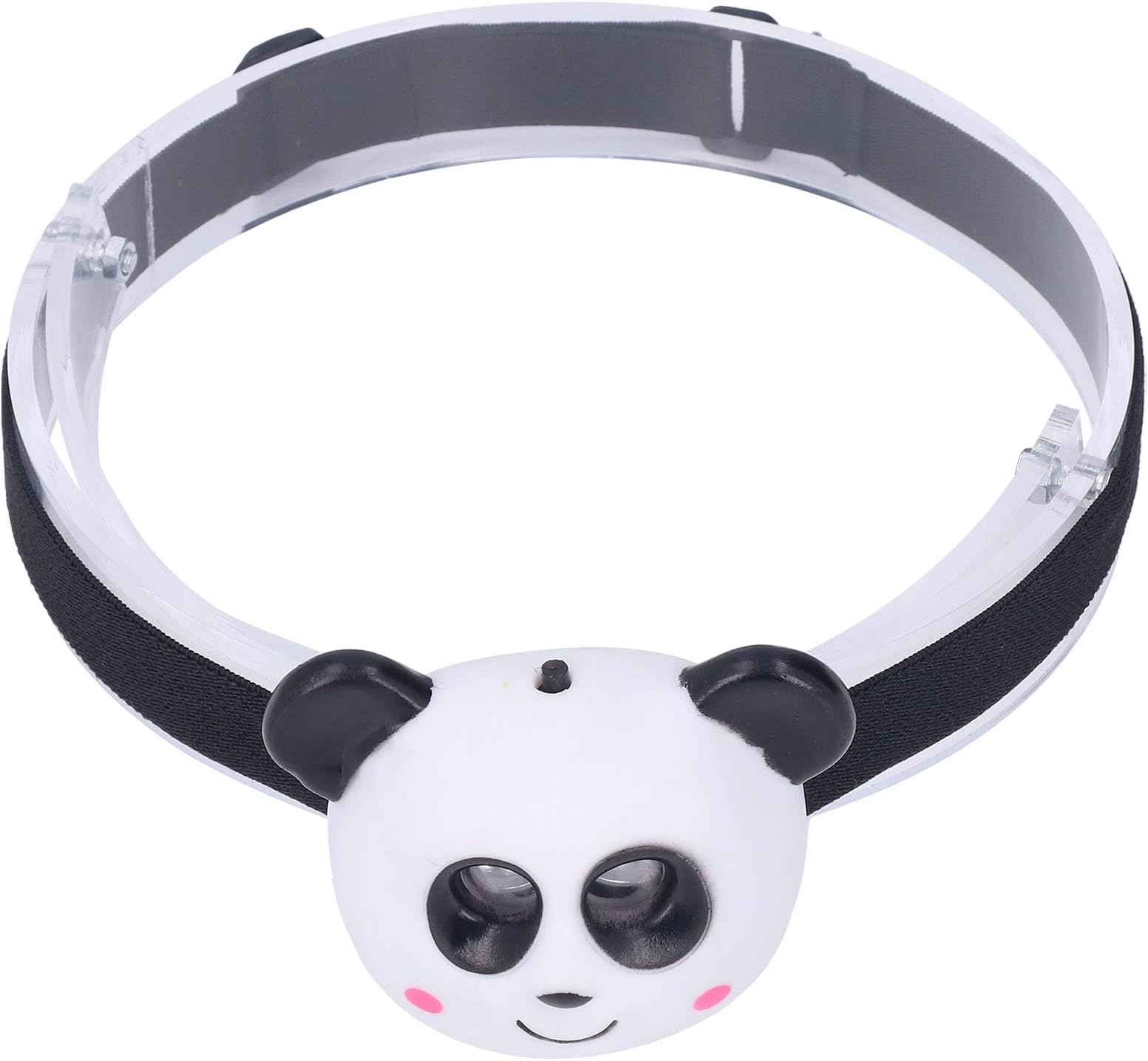 LED Animal Headlight Panda Cute Cartoon Plastic Always on and Flashing Mode White Light Portable Kids Headlamp for Boys Girls Children Toy Camping Reading Parties