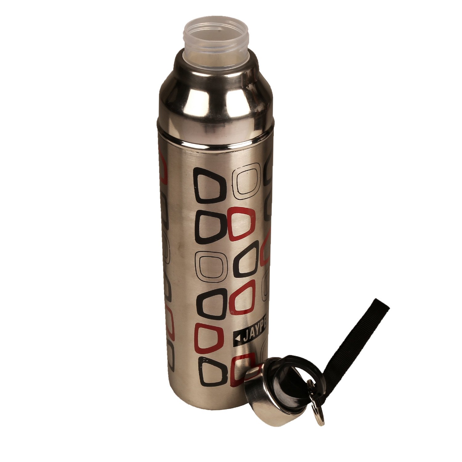 Jaypee Plus Trusteel Stainless Steel 550ml Printed PUR Insulated Water Bottle|Durable & Leakproof|Ideal for School, Office & Travel - (Metallic) - Image 4 thumbnail