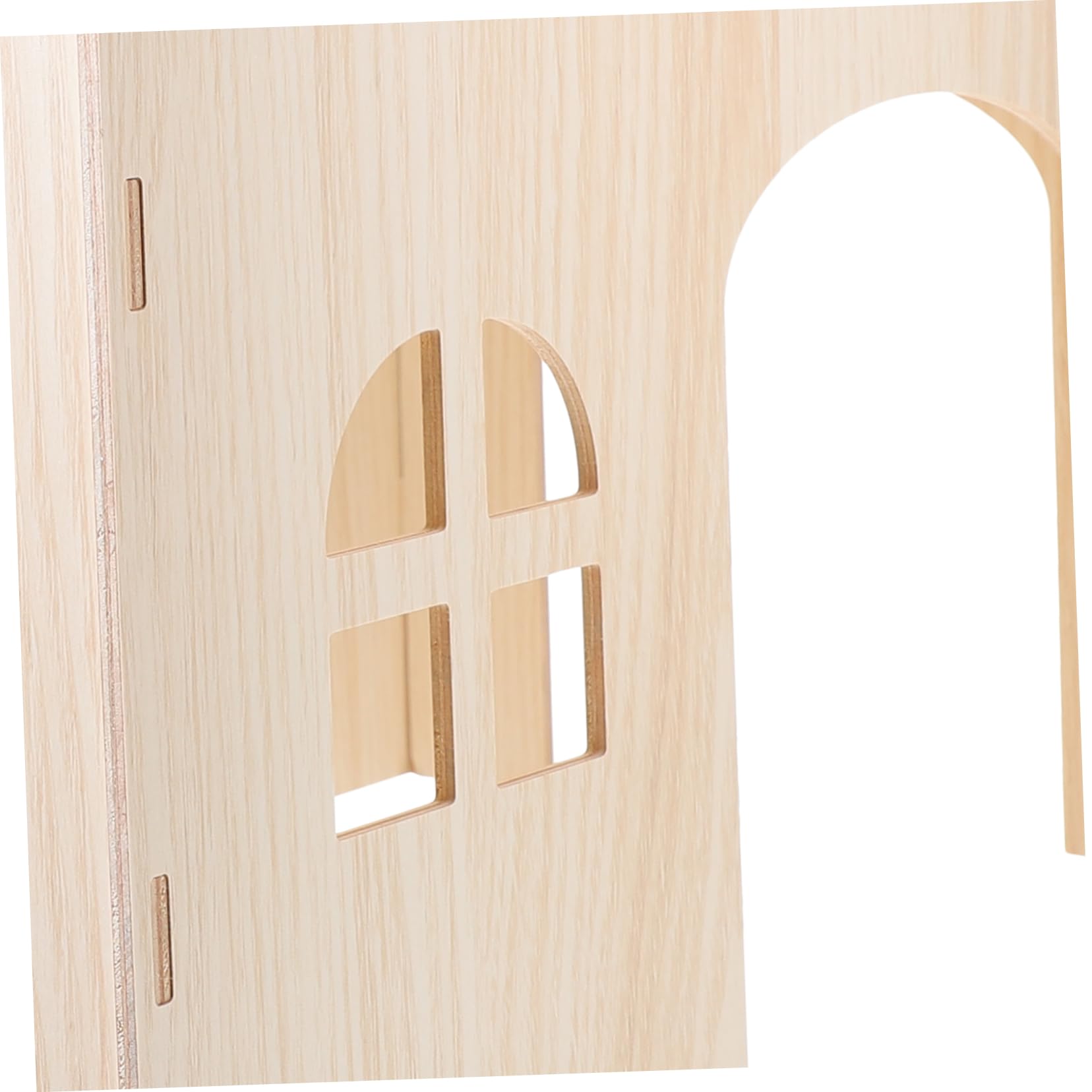 Mipcase Casetta in Legno Beige per Scoiattoli e Conigli Nido Robusto, Rifugio Sicuro e Accogliente per Piccoli Animali, in Gabbia