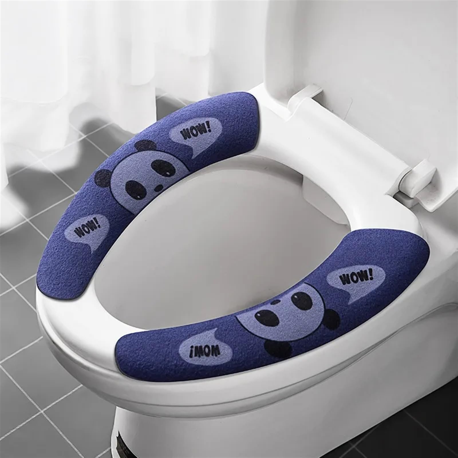 Tapis de siège de toilette doux contre le froid de la cuvette en hiver