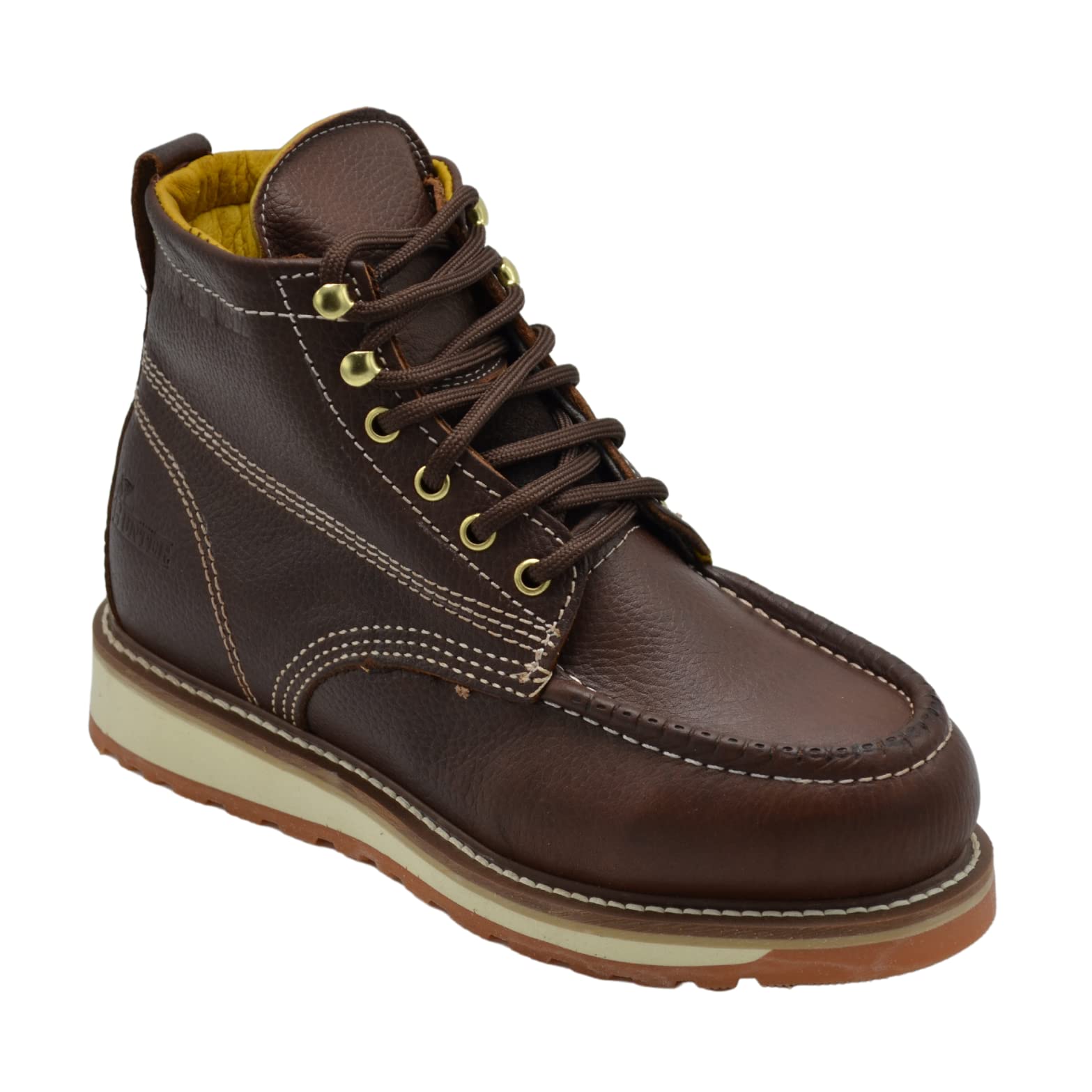 Grand H 827 by Hammer Work Boots for Men - Moc Toe Boots for Men - Men's Industrial & Construction Boots - Lightweight Work Boots - 6" Mens Work Boots