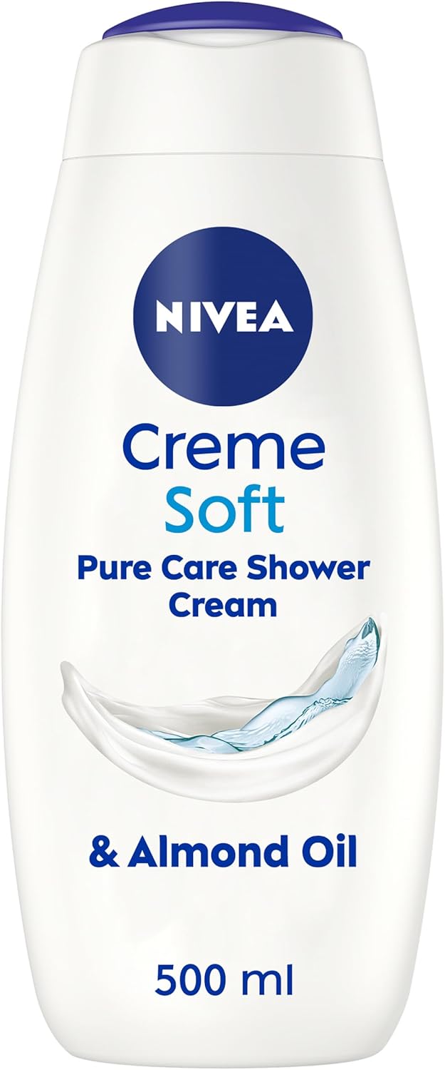 NIVEA Cream Soft Shower Cream – Body Wash – With almond oil – Moisturizing Shower Cream – 500 ml
