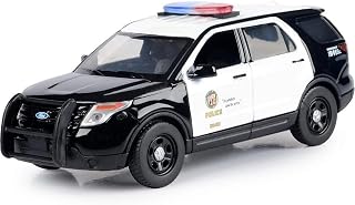 2015 Police Interceptor Utility Black and White LAPD (Los Angeles Police Department) 1/43 Diecast Model Car by Motormax 79493