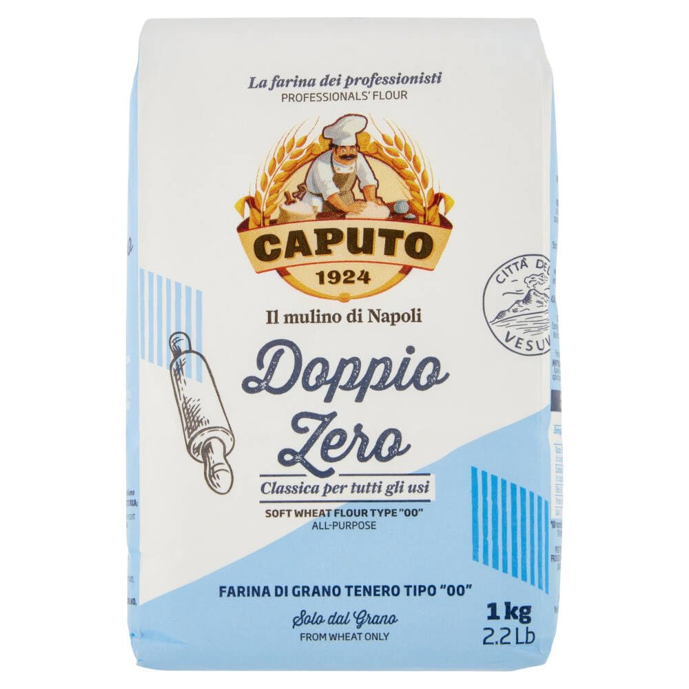 Italian Gourmet bundle für Caputo Doppio Zero Mehl Typ 00 20x1kg, Weizenmehl für Pizza, Brot, Focaccia & Pasta, Profiqualität aus Neapel + Italian Gourmet polpa