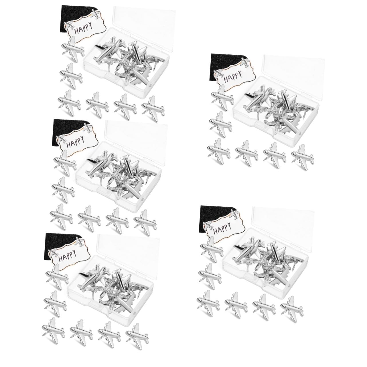 HOMSFOU 5 Sätze Metall Flugzeug Pinnnadeln Für Korktafel Dekorative Stecknadeln Für Karten Und Nadel Robust Stück * 5
