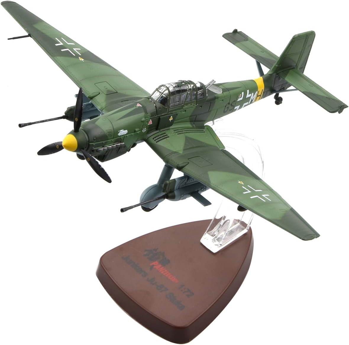 Alloy German Stuka Junkers Ju-87G1 Dive Bomber Model 1:72 Scale, Alloy Aircraft Toy for Collection Displaying new