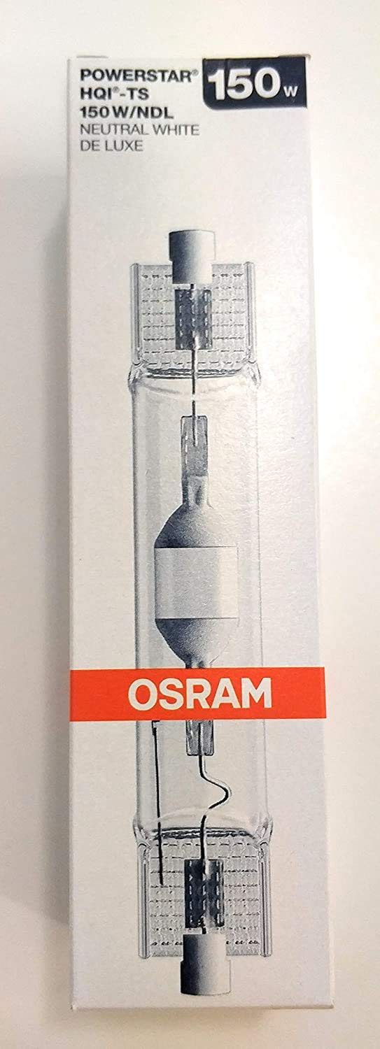 Halogen-Metalldampflampe Entladungslampe HQI-TS 150 Watt neutralweiß NDL RX7S Osram