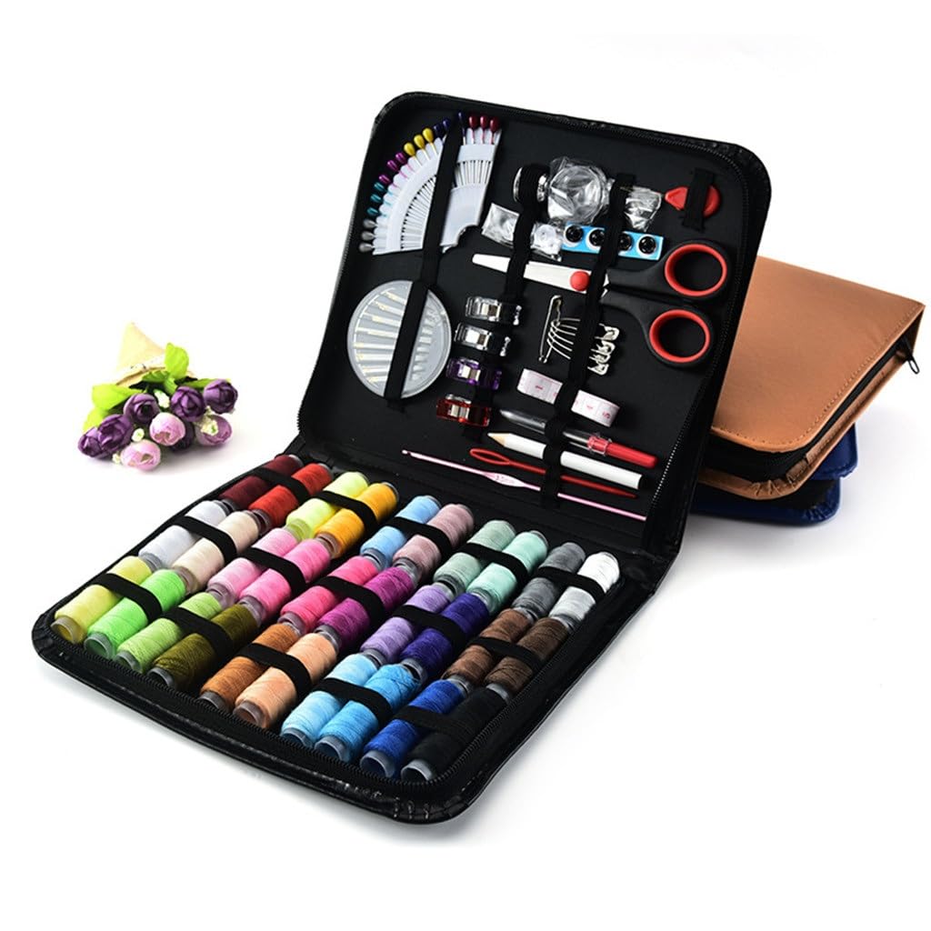 Kit de Costura de Cuero de tamaño Mediano de 30 Colores, Herramientas de Costura portátiles para el hogar, Juego de Costura