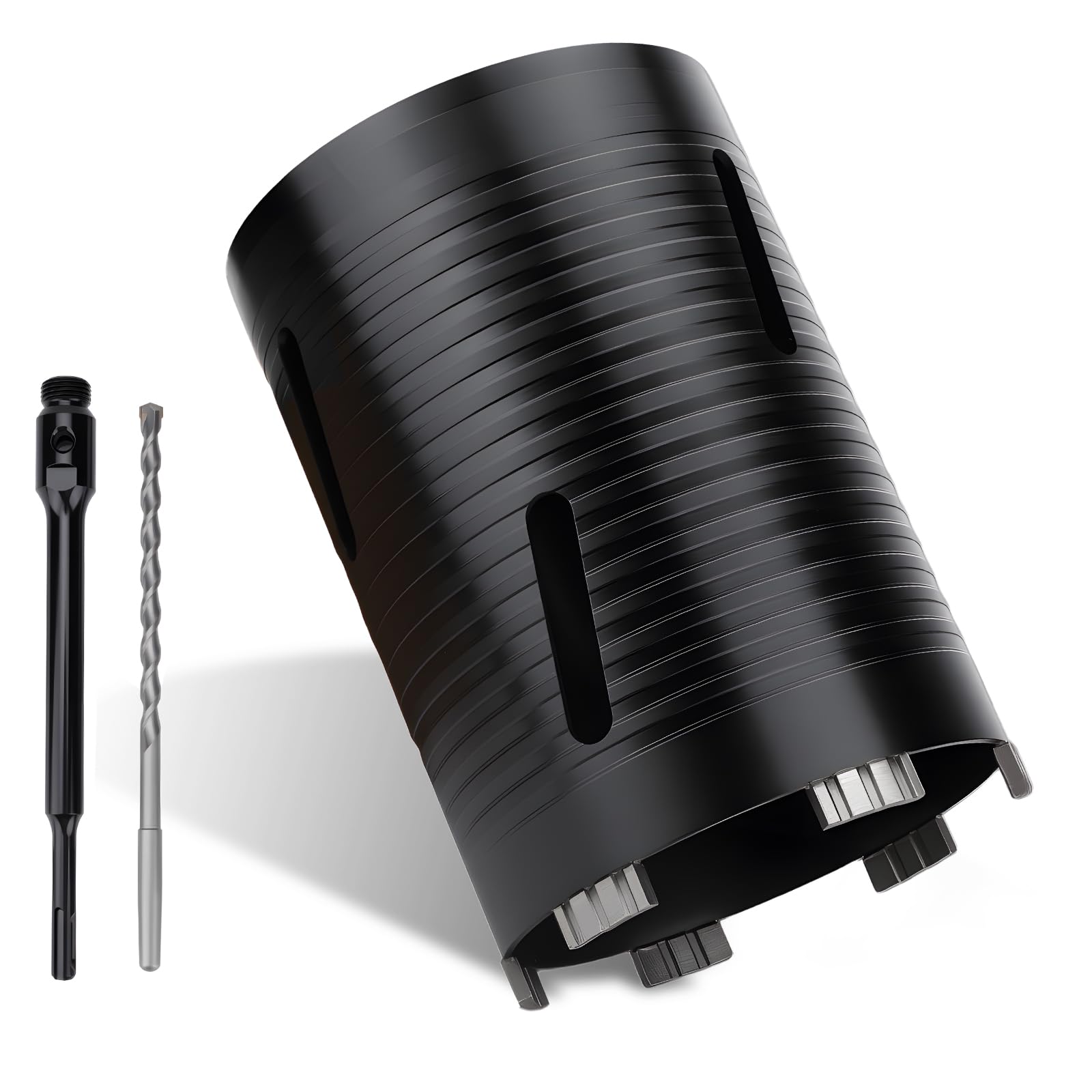 MOXPIFY 127mm x 170mm Long Diamond Core Drill Bit Set with 240mm SDS Plus Shank. To Be Used In Concrete Masonry Brick Block Stone Granite. โ image 1