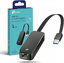 TP-Link UE306 WiFi Adapter, USB 3.0 to RJ45 LAN Gigabit Ethernet Network Adapter, USB to Ethernet Adapter for Gaming, Nintendo Switch, Router, Wins, Linux OS, PC, Plug&Play, Compact&Portable