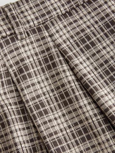 Image of CIDER Plaid Wide Leg Pants for Women Checkered Pants Business Trousers | Side Pockets,Fall Fashion,Winter Trendy Outfits,Mid Waist