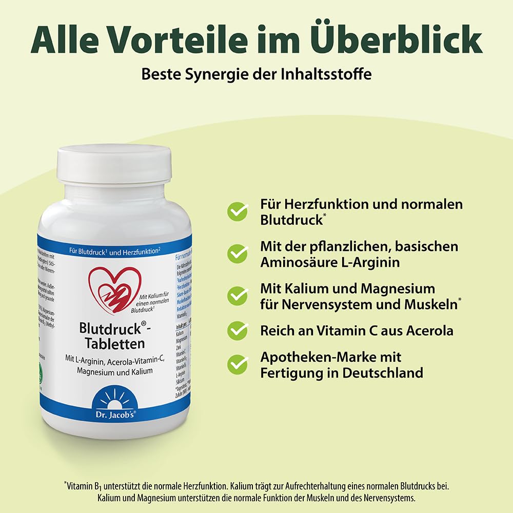 BLUTDRUCK TABLETTEN Dr.Jacobs