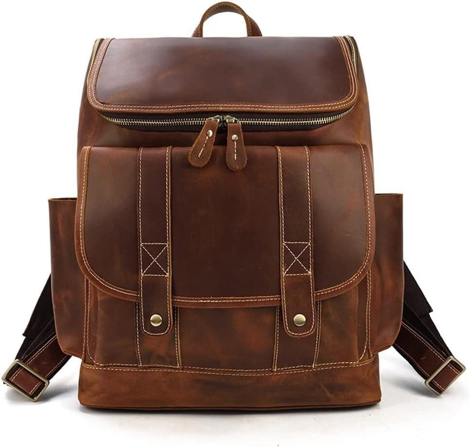 1pcs Large Capacity Backpack Men's Retro Travel Bag Backpack College Style Large Bag