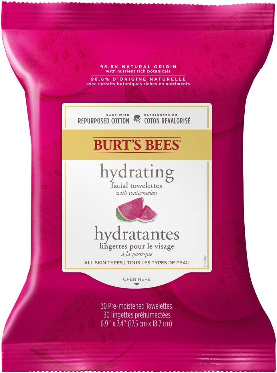 Burt's Bees Hydrating Facial Cleanser Towelettes and Makeup Remover