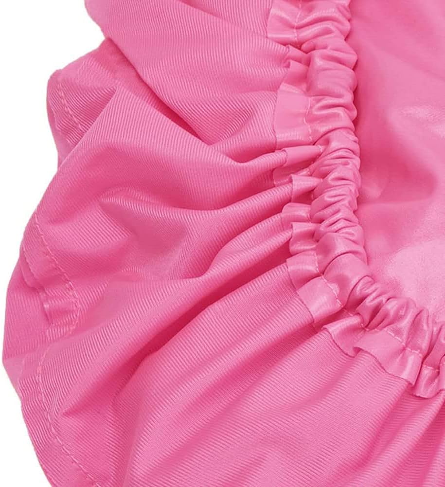 Protective Full Dental Chair Cover Elastic Waterproof Protective Case Headrest Backrest Protector Dentist Equipment 4Pcs/Set (Color:Pink)