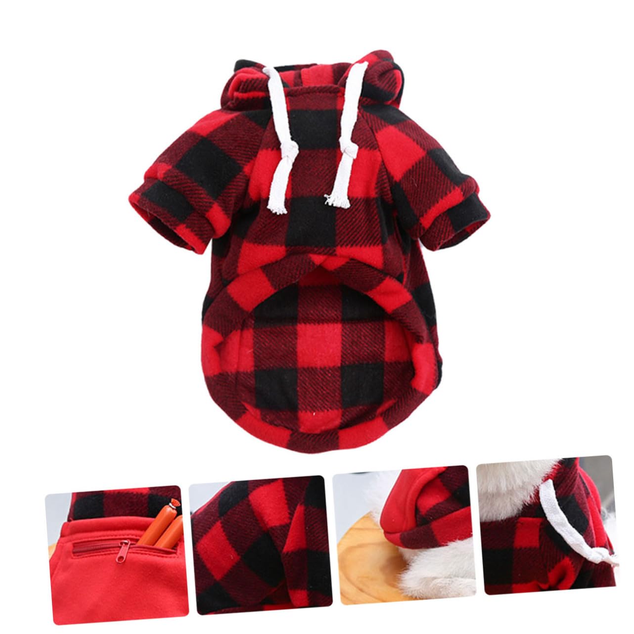 Sosoport 3 Pezzi Costume Natalizio Per Animali Domestici Giacca Per Cani Di Cintura Abbigliamento Per Cani Alla Moda E Pratico Per Natale