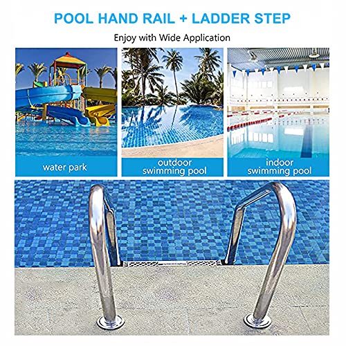 Escalera para piscina con 3 peldaños antideslizantes miniatura 6