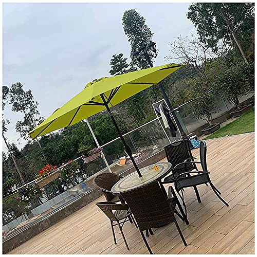 Sombrilla de jardín inclinable azul impermeable con protección UV de 2,25 m 4