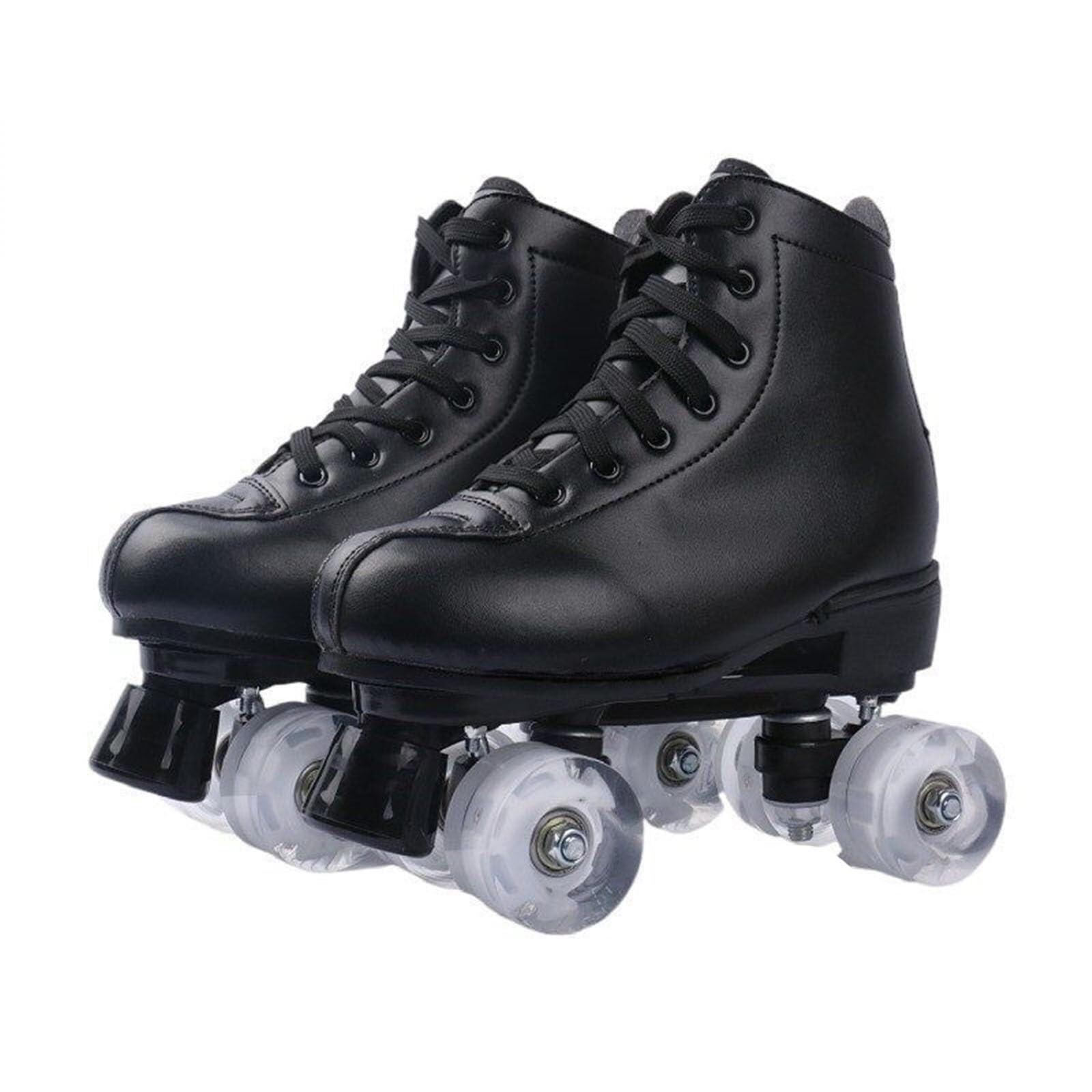 Retro-Quad-Rollschuhe für Erwachsene und Kinder, Outdoor-Sport-Rollschuhe für Herren und Damen, zweireihig, vierrädrig, Rollschuhe