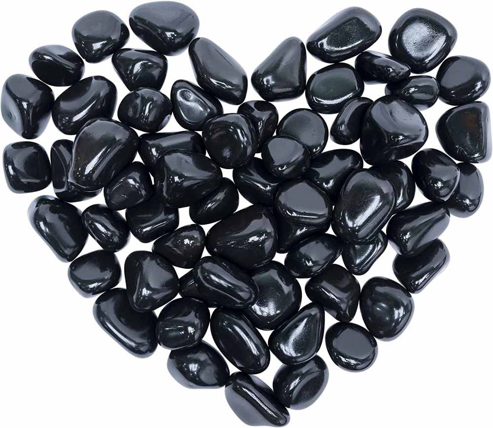 天然石 天然 タンブル ブラックトルマリン 120g ブラック 置物