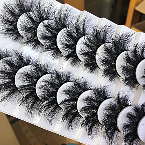 Gmagictobo False Eyelashes Fluffy Wispy Eyelashes Faux 3D Mink Lashes Thick Volume Long Soft Dramatic Strip Eye Lashes Pack 8 Pairs #TOP5