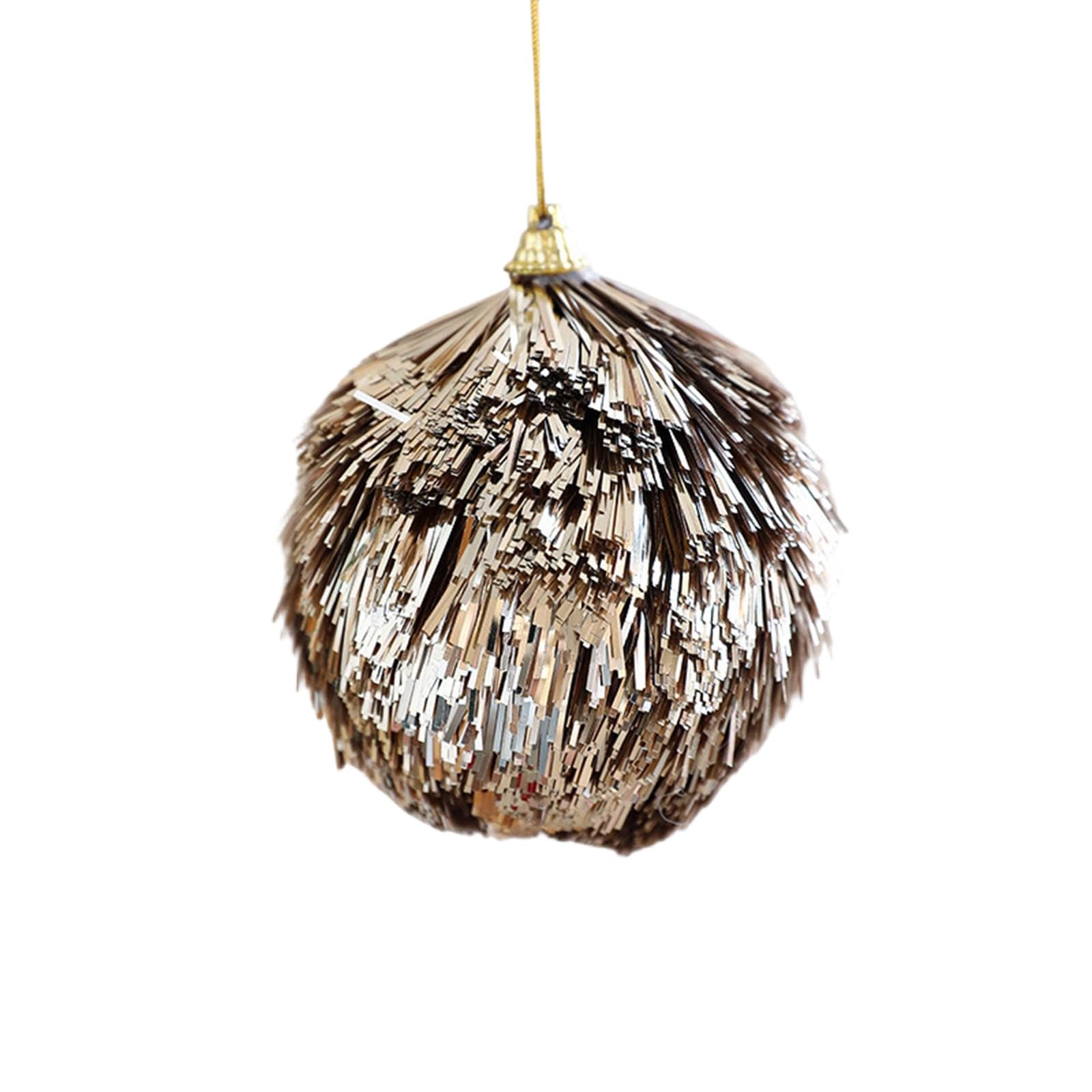 Glowing Wooden Pinecone Holiday Ornament, Indoor/Outdoor Christmas Decoration for Home Christmas Hanging Ornament