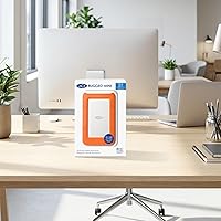 Vista 10 de Mini disco disco duro portátil LaCie Rugged USB 3.0 , Anaranjado
