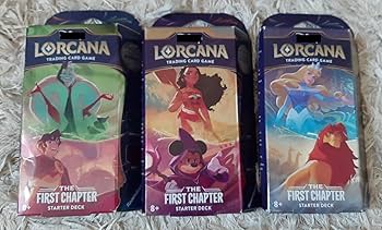 Disney Lorcana スターターデッキ 3種セット Disney Lorcana ディズニー ロルカナ スターターデッキ 3種