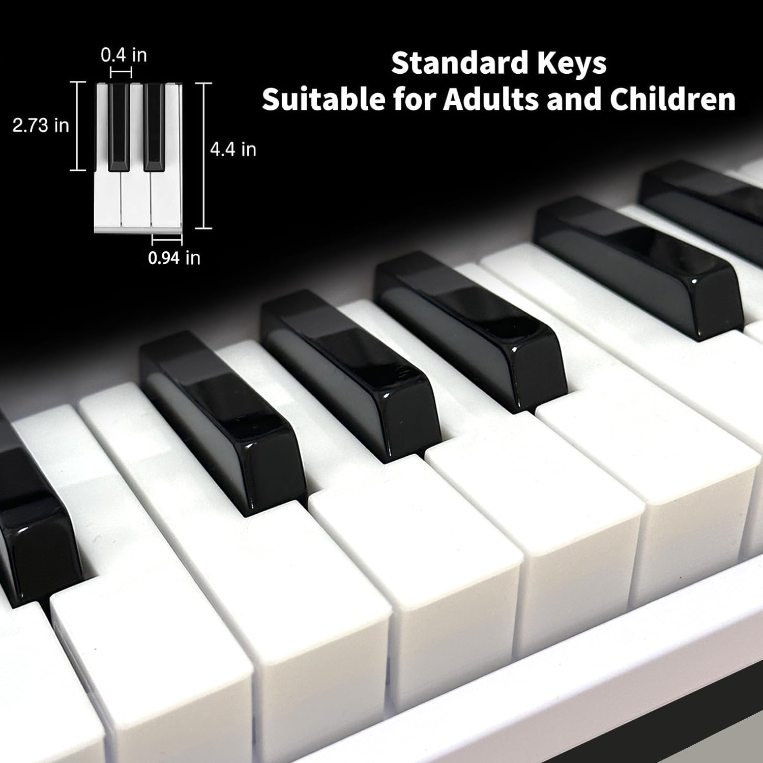 Piano de teclado interactivo de 61 teclas para niños, teclas iluminadas, soporte MIDI, 200 sonidos y canciones de demostración, piano eléctrico portátil para edades de 3 a 7 años principiantes