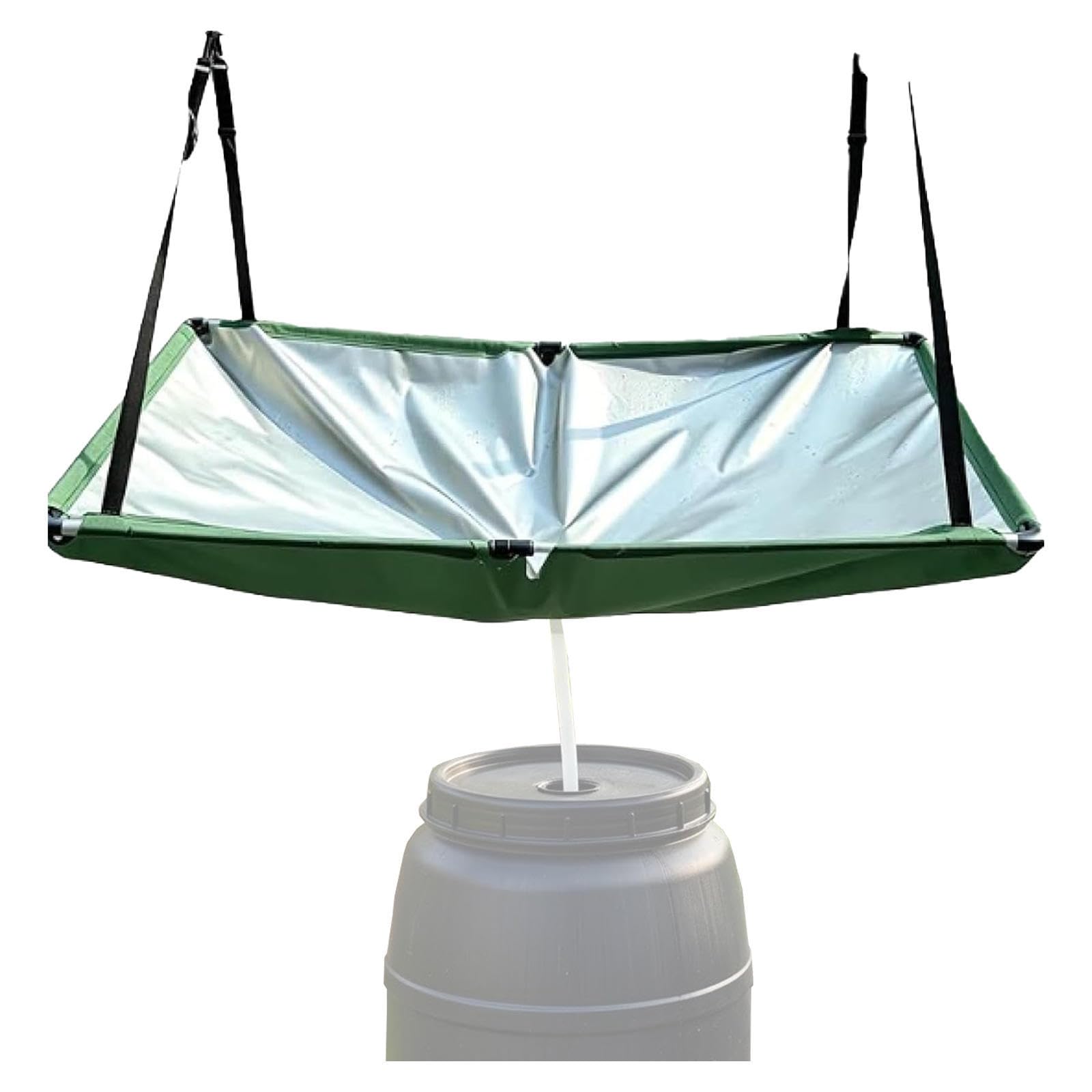 Raccoglitori D'acqua Piovana per Giardino Rapido Da Installare E Facile Da Riporre Sistema Di Raccolta Dell'acqua Per Prato, Cortile, Giardino, Balcone E Campeggio,3pc