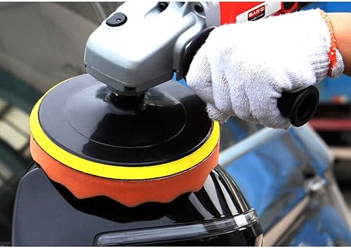 Miniatura 2 de Estink Almohadilla de esponja de pulido de 7 pulgadas, almohadillas pulidoras de rejilla de pulido, kit de depilación, juego de adaptador de taladro